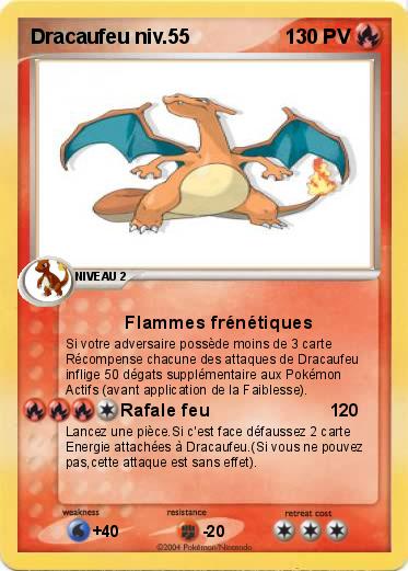 Pokemon Dracaufeu niv.55