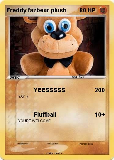 Pokemon Freddy fazbear plush