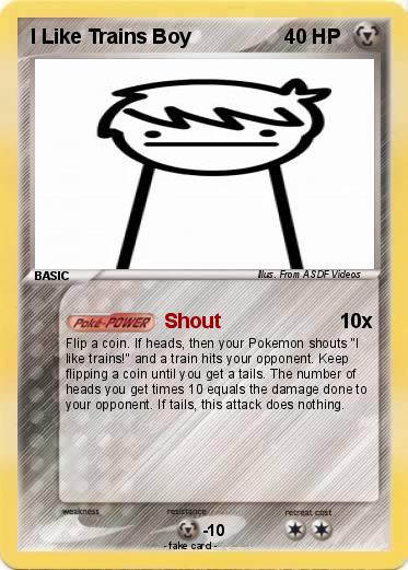 Pokemon I Like Trains Boy