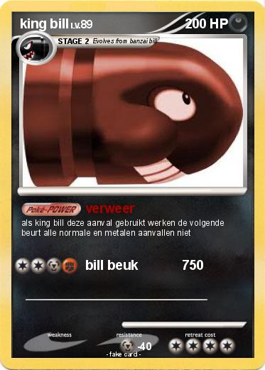 Pokemon king bill