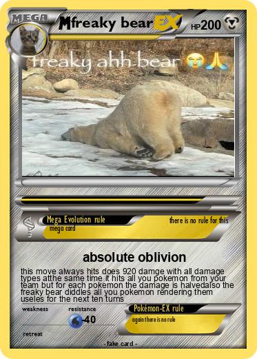 Pokemon freaky bear