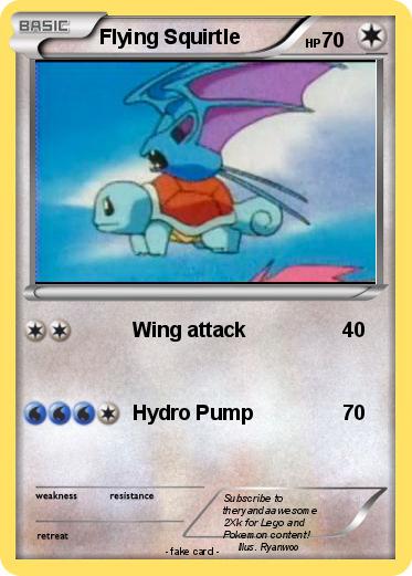 Pokemon Flying Squirtle