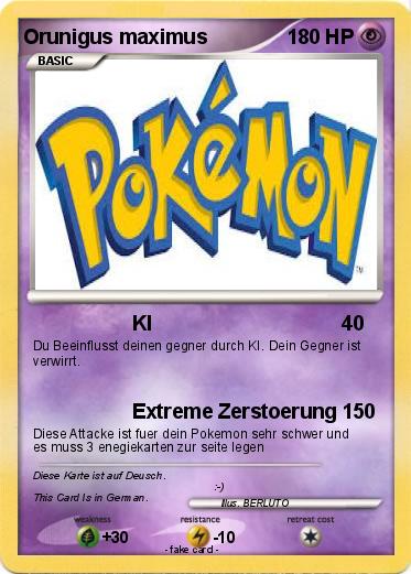 Pokemon Orunigus maximus