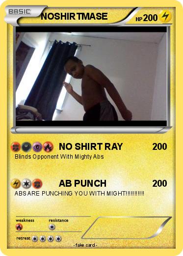 Pokemon NOSHIRTMASE