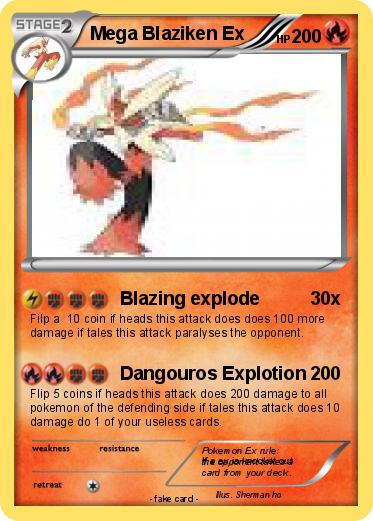Pokemon Mega Blaziken Ex