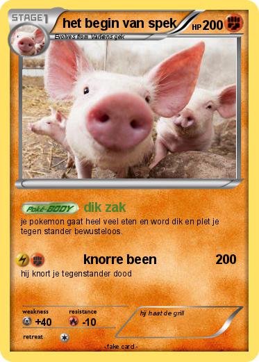 Pokemon het begin van spek