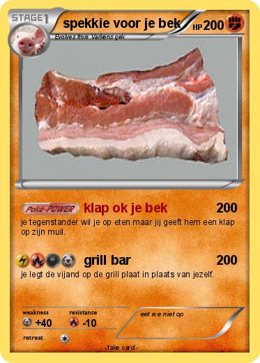 Pokemon spekkie voor je bek