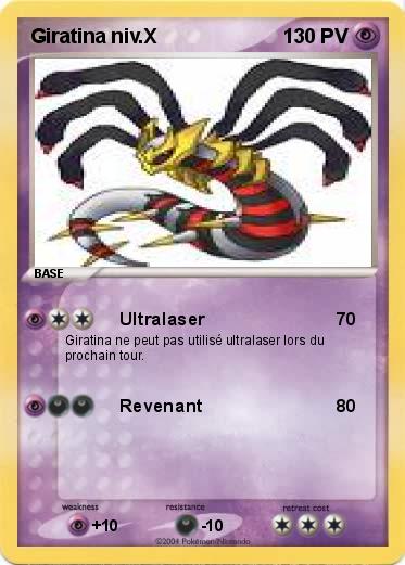 Pokemon Giratina niv.X