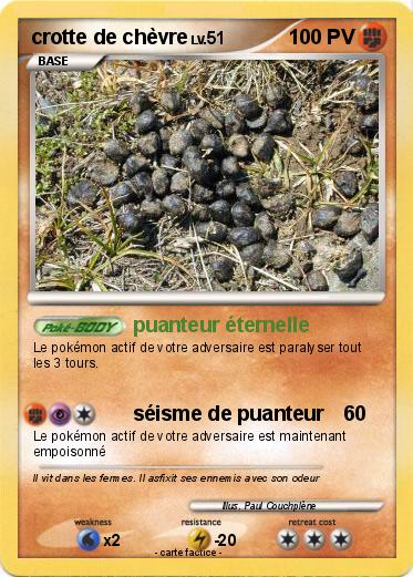 Pokemon crotte de chèvre