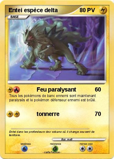 Pokemon Entei espèce delta