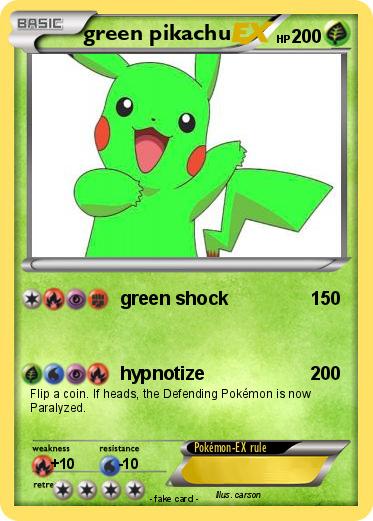Pokemon green pikachu