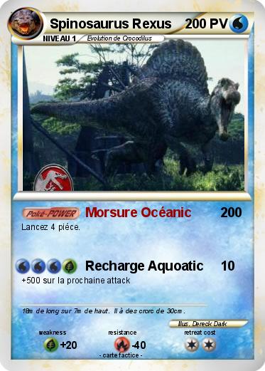 Pokemon Spinosaurus Rexus