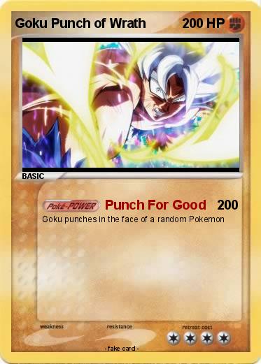 Pokemon Goku Punch of Wrath