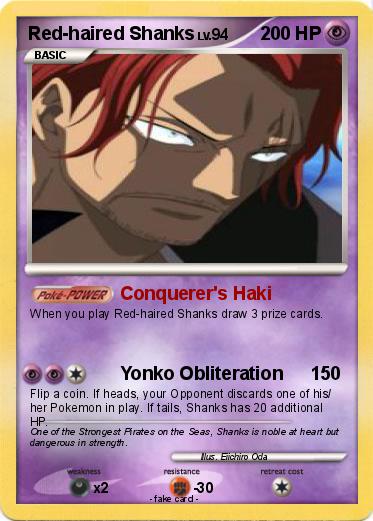 Pokemon Red-haired Shanks
