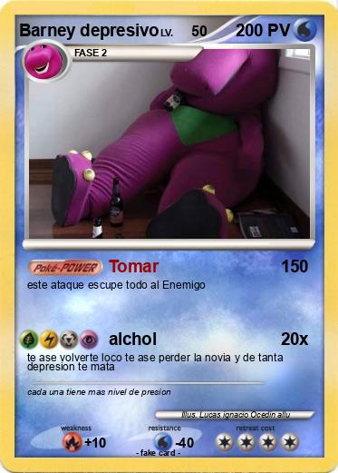 Pokemon Barney depresivo