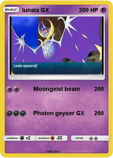 Pokemon lunala GX