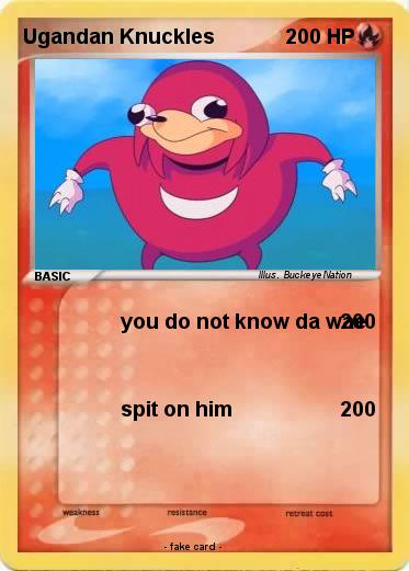 Pokemon Ugandan Knuckles