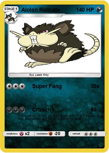 Pokemon Alolan Raticate