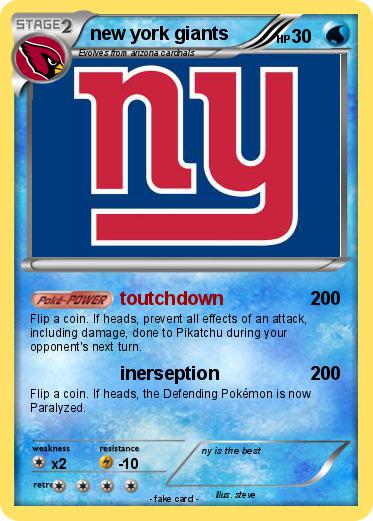Pokemon new york giants