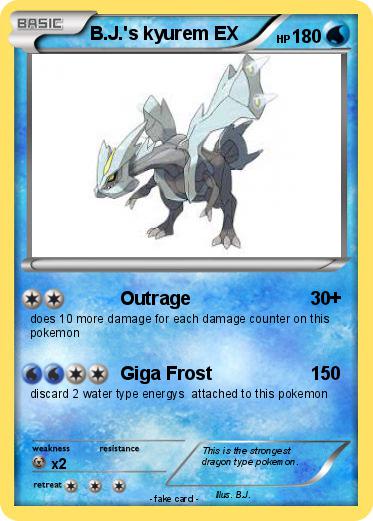Pokemon B.J.'s kyurem EX