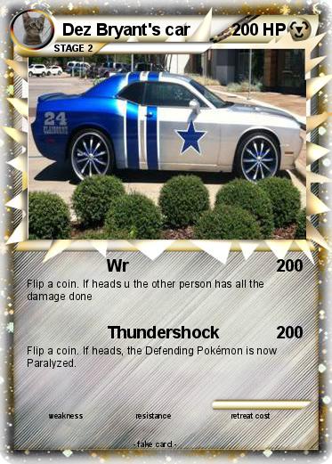 Pokemon Dez Bryant's car