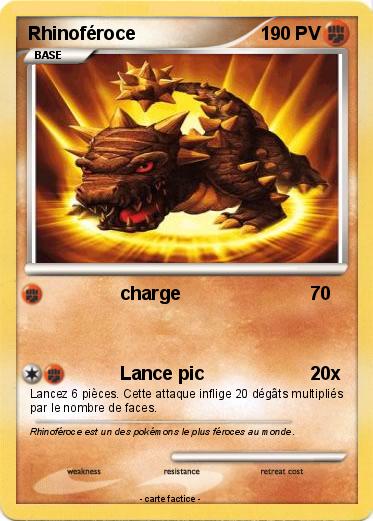 Pokemon Rhinoféroce