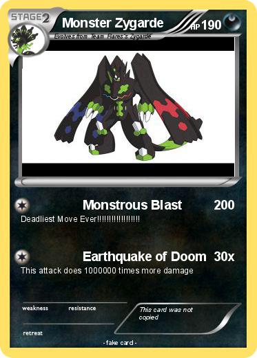 Pokemon Monster Zygarde