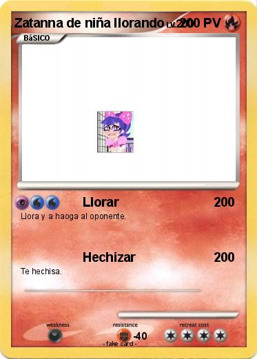 Pokemon Zatanna de niña llorando