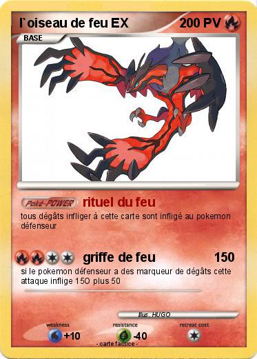 Pokemon l`oiseau de feu EX