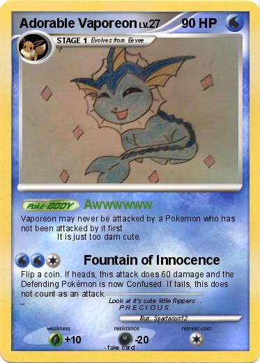 Pokemon Adorable Vaporeon