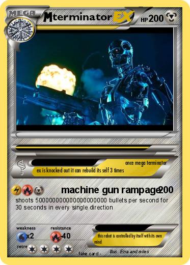 Pokémon terminator 882 882 - machine gun rampage - My Pokemon Card