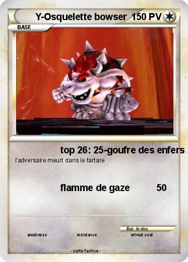 Pokemon Y-Osquelette bowser