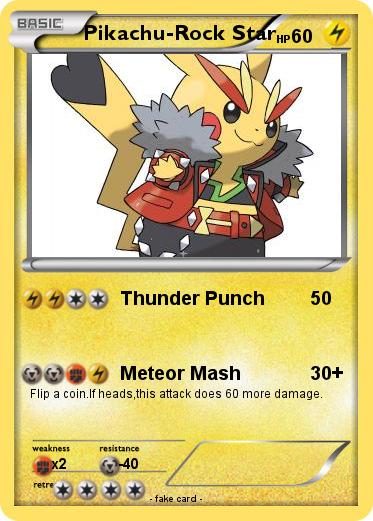 Pokemon Pikachu-Rock Star