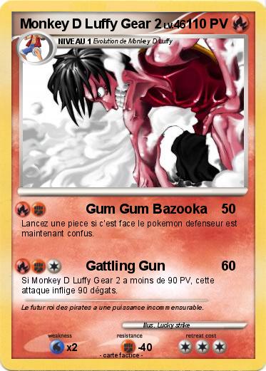 Pokemon Monkey D Luffy Gear 2