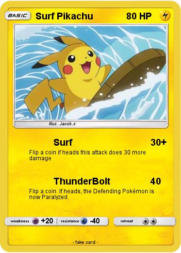 Pokemon Surf Pikachu