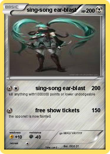 Pokemon sing-song ear-blast