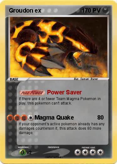 Pokemon Groudon ex