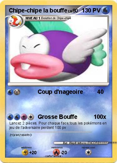 Pokemon Chipe-chipe la bouffe