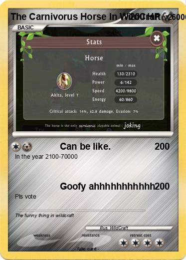 Pokemon The Carnivorus Horse In WildCraft