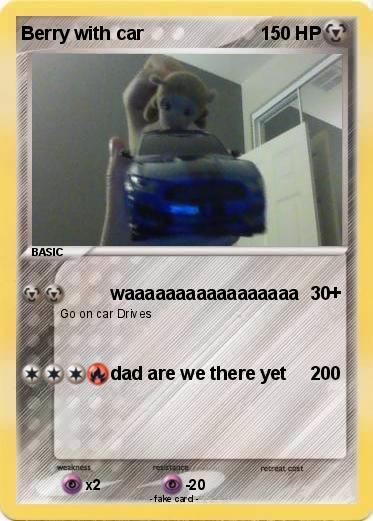 Pokemon Berry with car