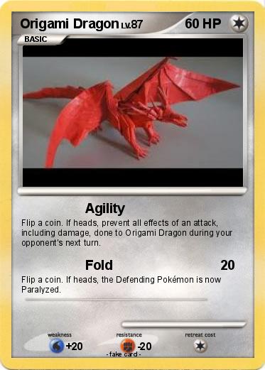 Pokemon Origami Dragon