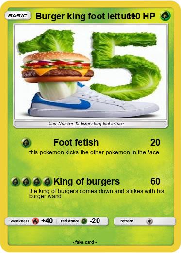 Pokemon Burger king foot lettuce