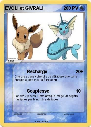 Pokemon EVOLI et GIVRALI