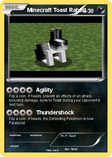 Pokemon Minecraft Toast Rabbit