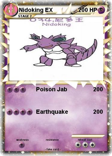 Pokemon Nidoking EX
