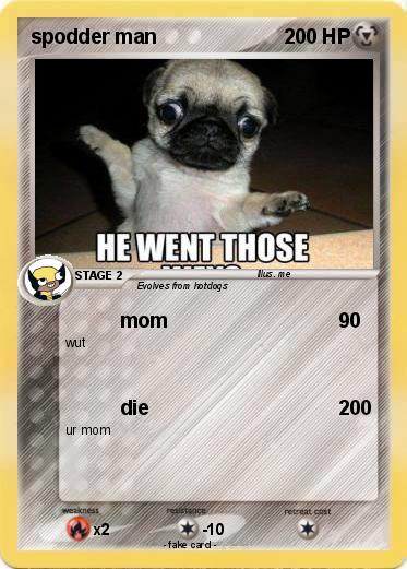 Pokemon spodder man
