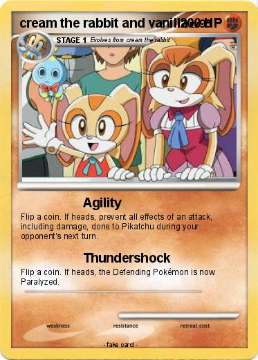Pokemon cream the rabbit and vanilla