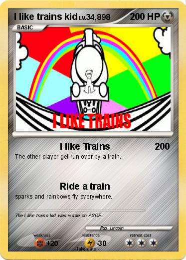 Pokemon I like trains kid