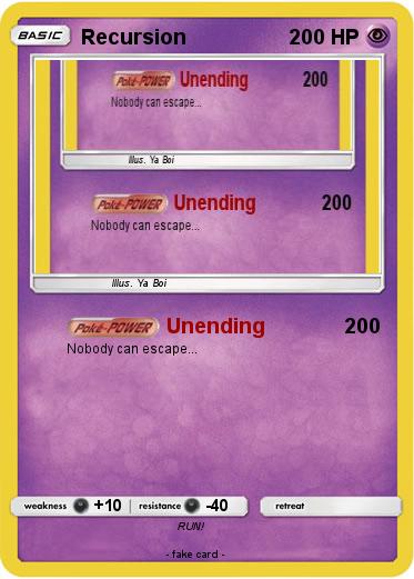 Pokemon Recursion