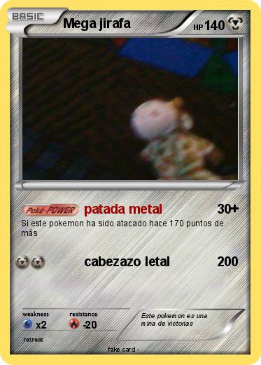 Pokemon Mega jirafa